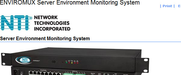 Systém monitorovania serverového prostredia ENVIROMUX