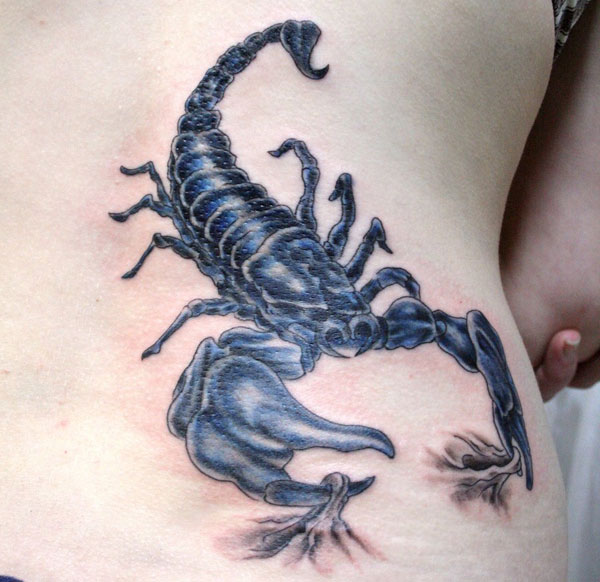Farebné tetovanie Scorpion