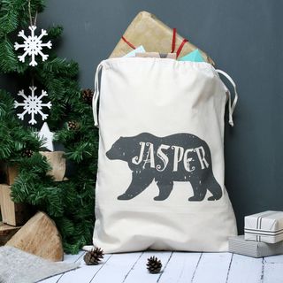 Prispôsobené meno ľadového medveďa Vianočná taška