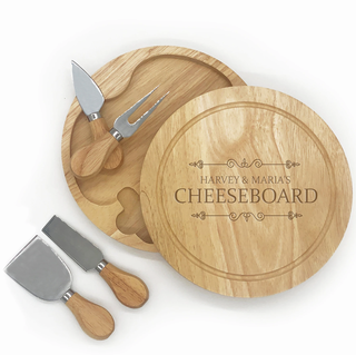 Placă de brânză personalizată cu set de cuțite