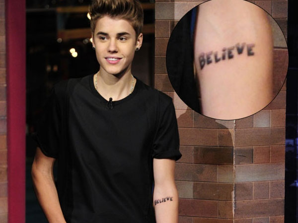 Bieber Tattoo Closeup