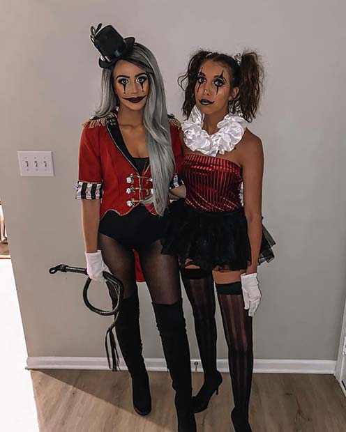 Halloween kostýmy dua Majstra prsteňa a klauna