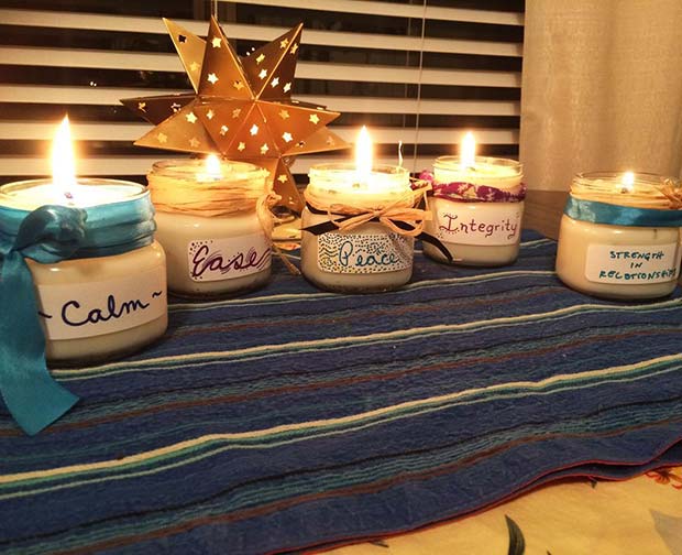 Darilne sveče za ideje za božična darila DIY