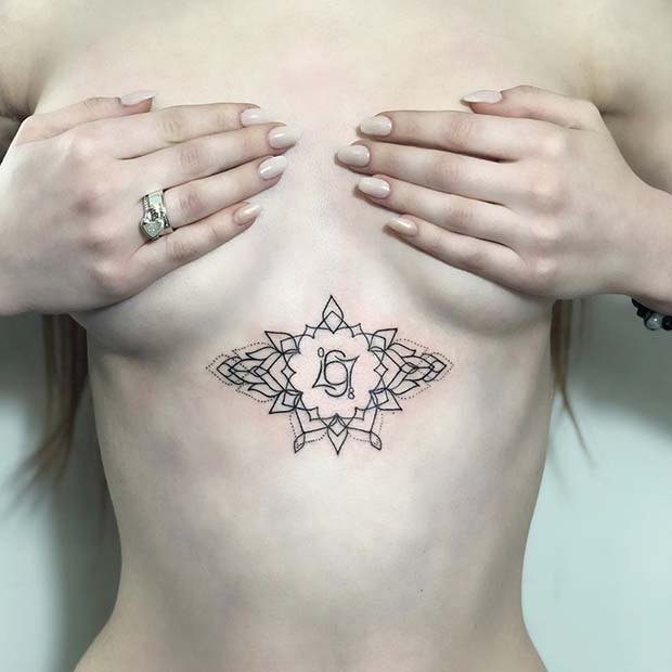 Unikátny dizajn tetovania hrudníka