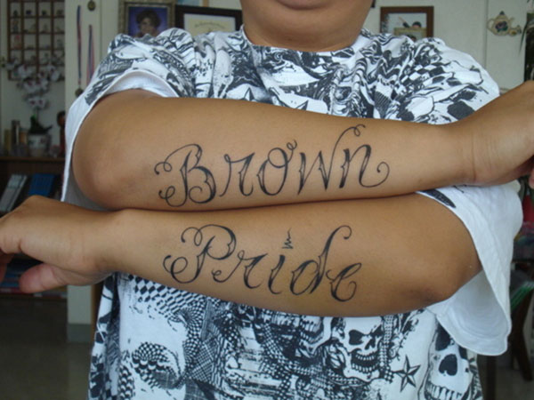Písmo Brown Pride
