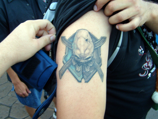 Shield Halo Tattoo