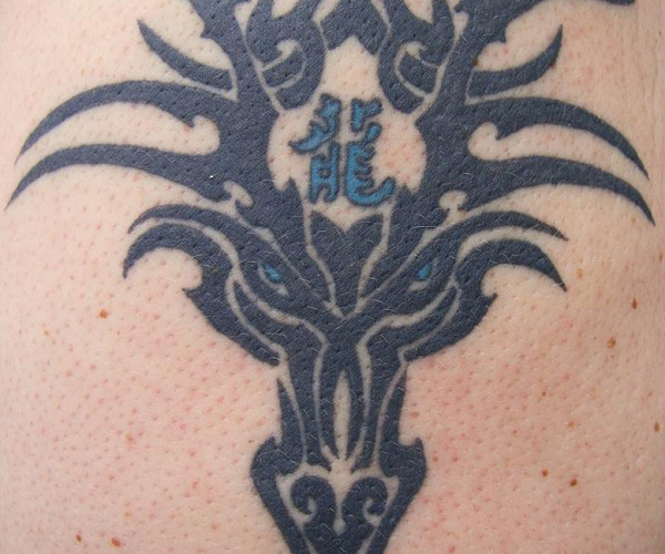 Tatuaj de față de dragon