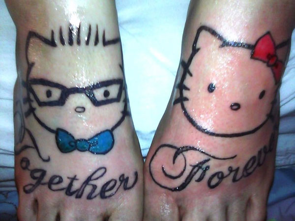 Roztomilé tetovanie Hello Kitty