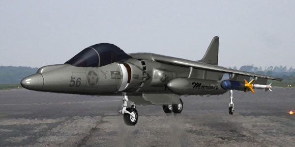 Kako modelirati AV 8B Harrier Jet