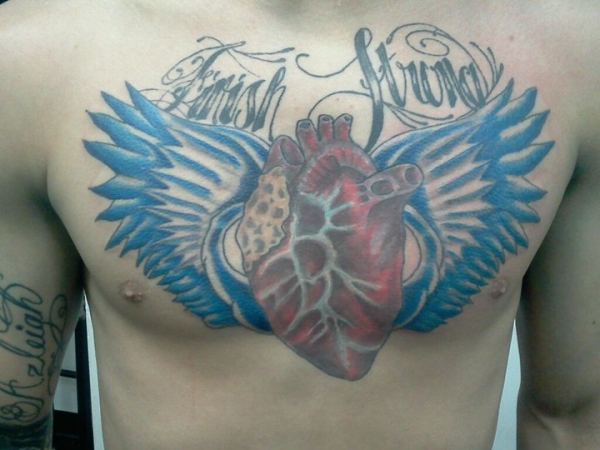 Inima anatomică cu aripi