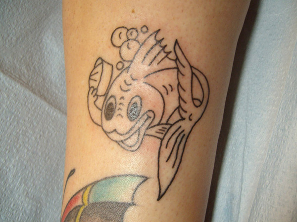 Tetovaža Fish Sailor
