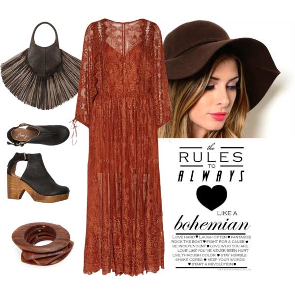 Maxi šaty Coachella Outfit Idea