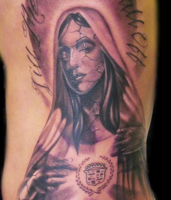 Tetovanie Panny Márie Cadillac