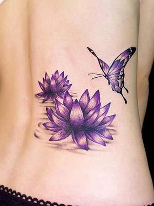 Sexy Blue Lotus Tattoo