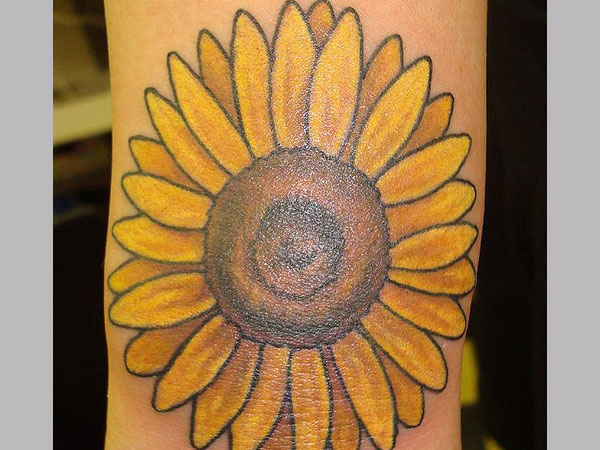 Páni, slnečnicové tetovanie