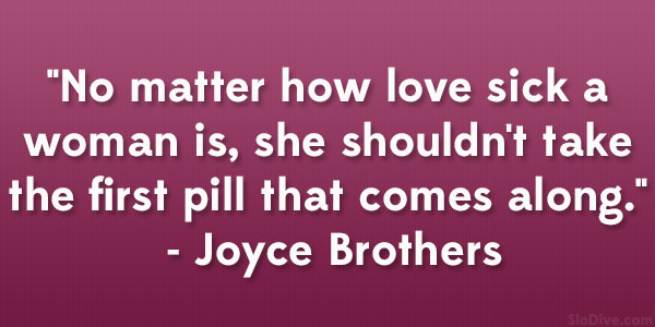 Citát Joyce Brothers