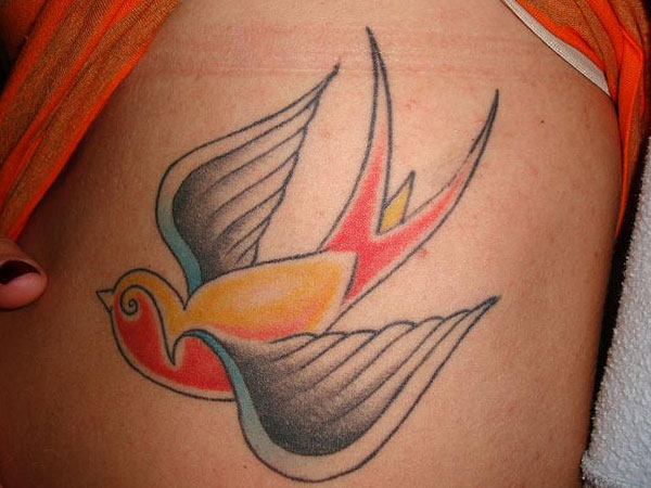 Tatuaj simplu de vrabie