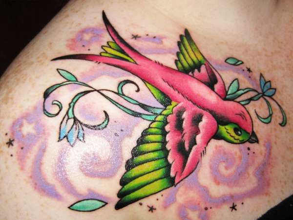 Tatuaj Pink Bird