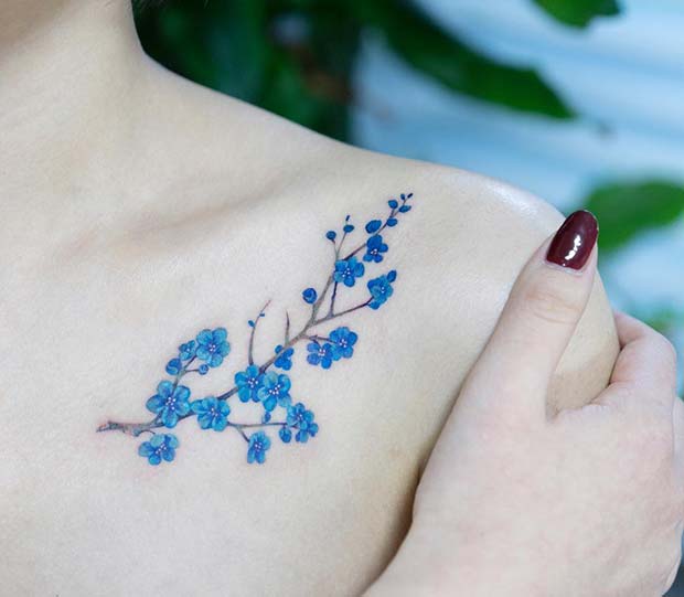 Odvážny nápad na tetovanie kvetov