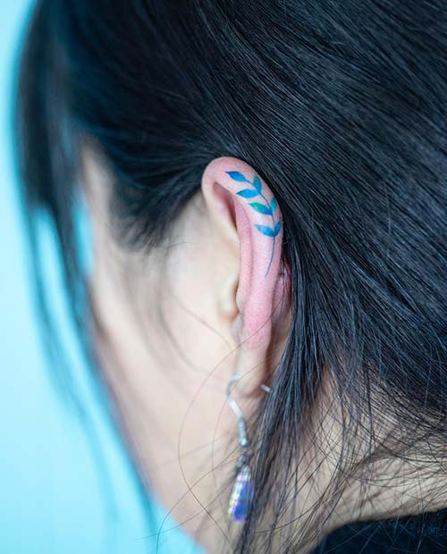 Unikátny dizajn tetovania uší