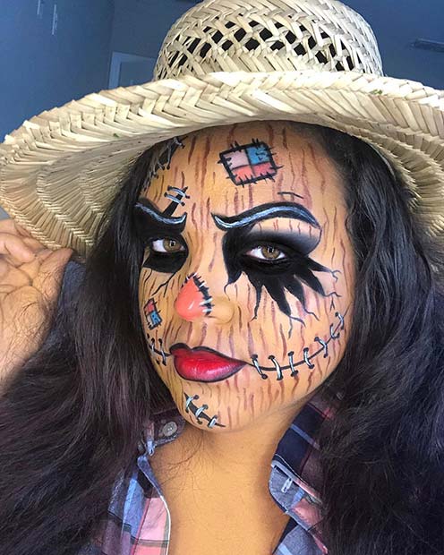 Strašidelný make -up na Halloween