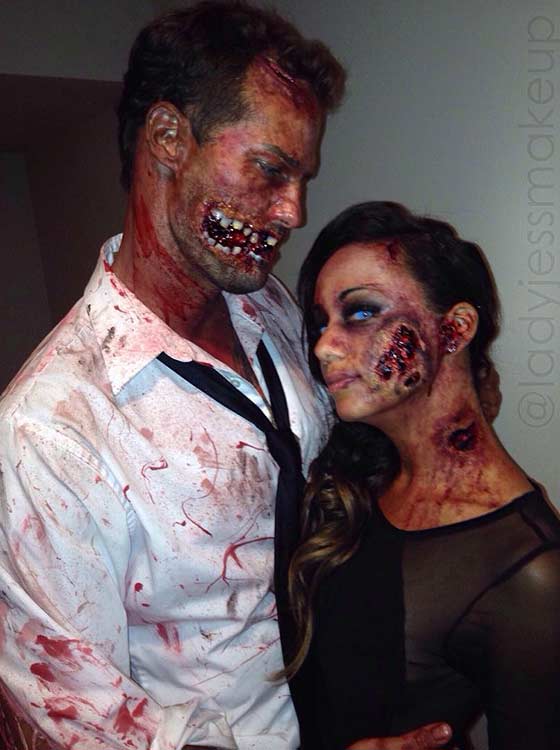 Scary Zombie Couple Costume de Halloween