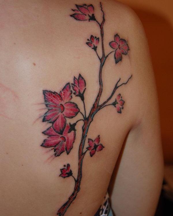 Tetovanie čerešňových kvetov