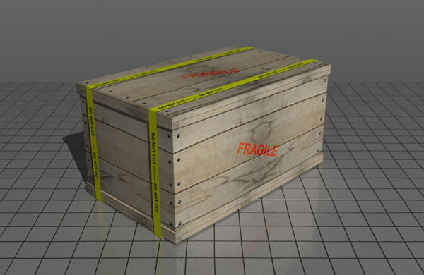 Naredite realistično leseno škatlo