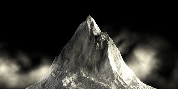 3D Mountain v 3ds Max