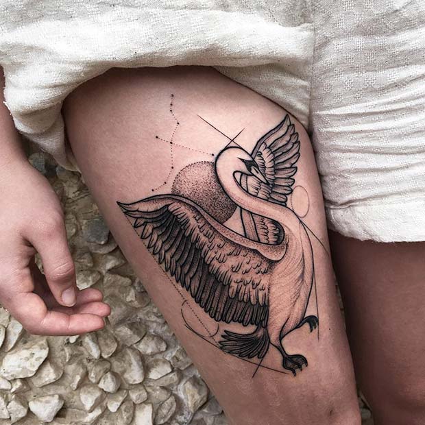 Veľké labutie tetovanie