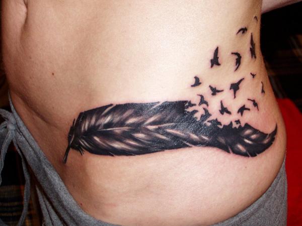 Tetovanie peria a vtákov