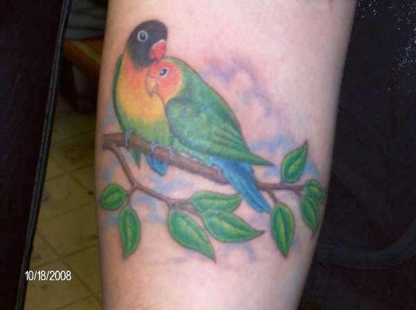 Lovebirds tetovanie