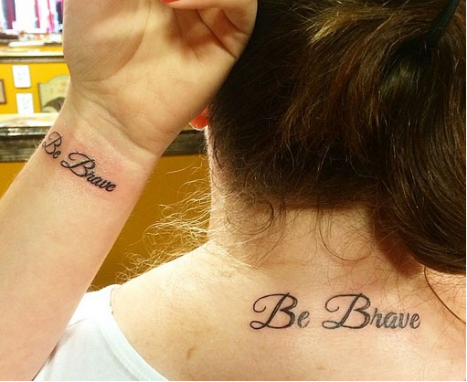 Zodpovedajúce tetovanie s odvahou
