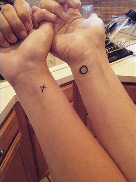 Matka dcéra XO tetovanie