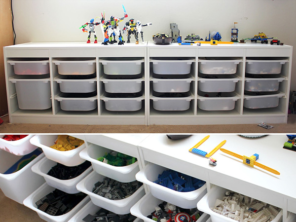 Enostavno shranjevanje Lego