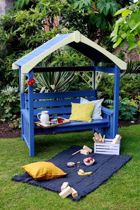 farba na záhradný nábytok, modrá farba na drevo Peregrine