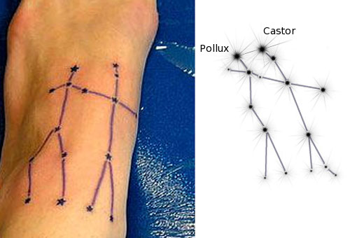Tetovanie Gemini Constellation